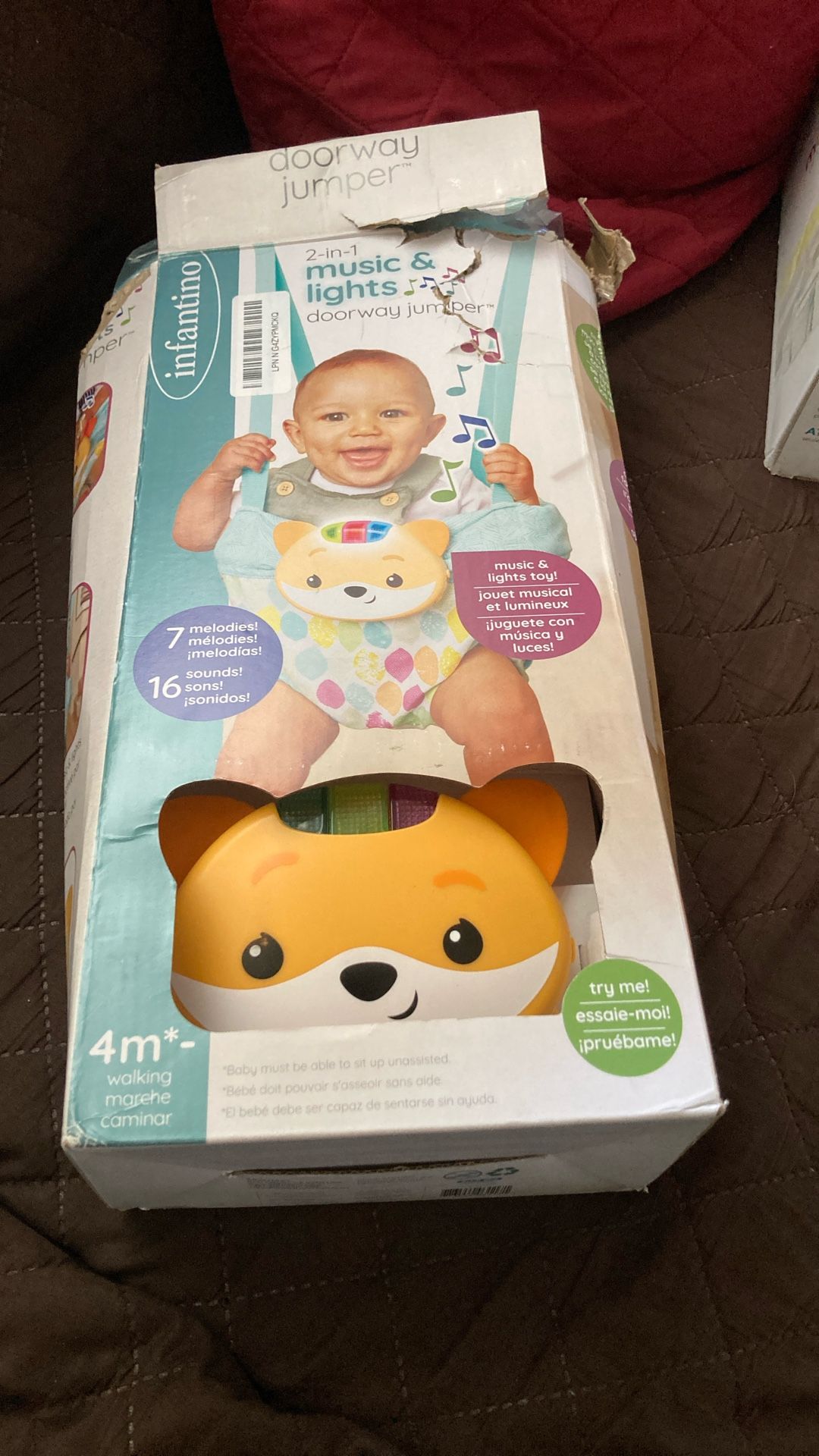 Music & Lights Doorway Jumper.  New