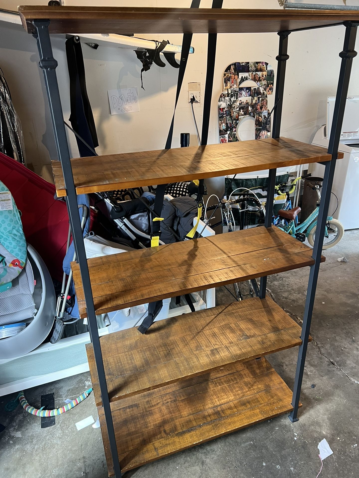 Black and Tan Shelves (set of 2)