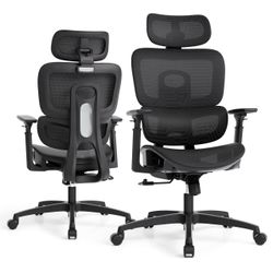 LARGE BLACK OFFICE CHAIR AMAZING LUNBAR SUPPORT ⭐️❗️