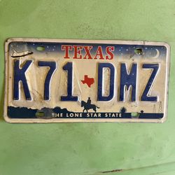 Vintage Texas license plate