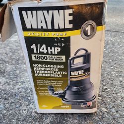 Wayne VIP25 - 30 GPM (1 1/4") Submersible Non-Clogging Vortex Utility Pump