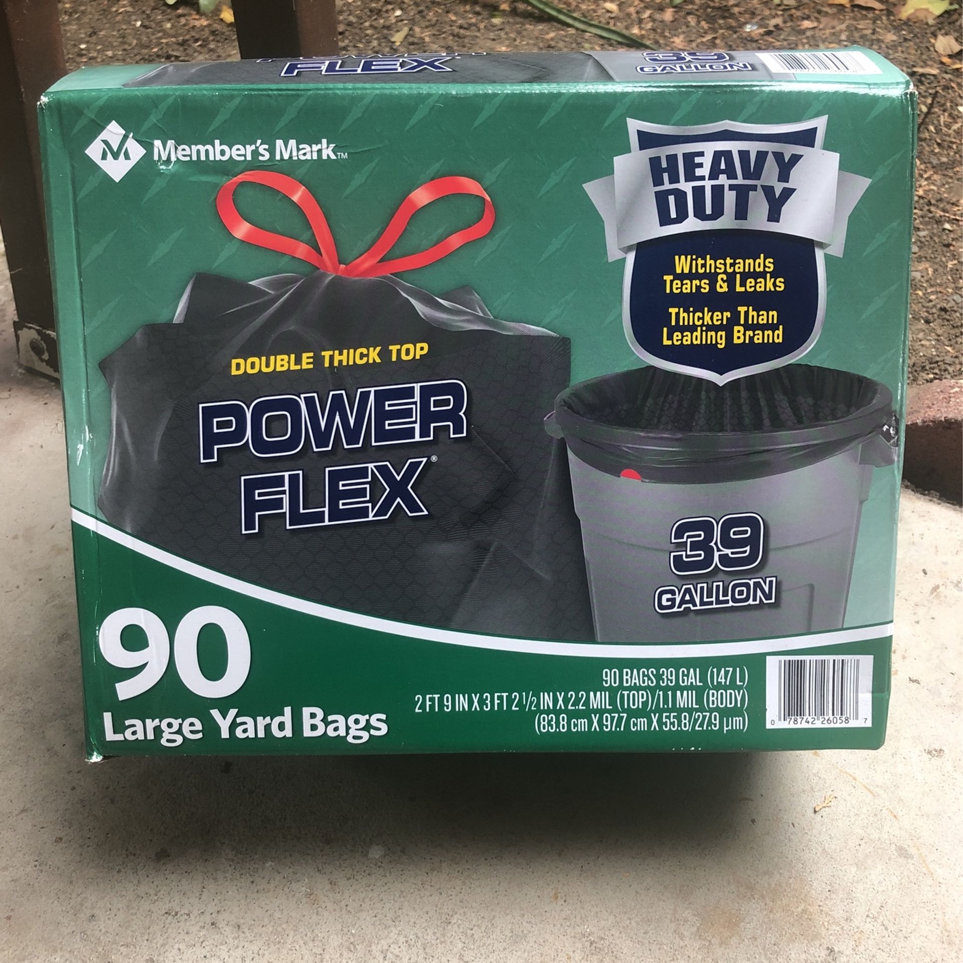 Large Trash Bags With Power Flex