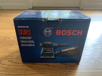 NEW IN BOX - Bosch GSS20-40 Orbital Finishing Sander (1/4 Sheet)