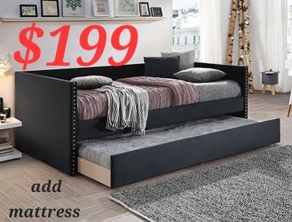 DAY BED PLUS TRUNDLE SPECIALS DEALS FINANCING IS AVAILABLE IS EASY TO QUALIFY NO CREDIT CHECK BUENO BONITO 