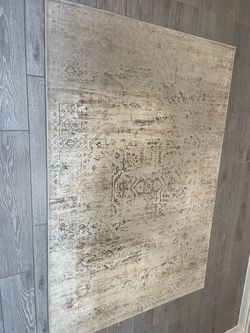 Distressed Persian-Style Area Rug