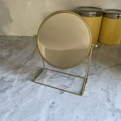 IKEA LASSBYN Gold-Colour Table Mirror
