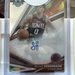 Scoot Henderson Bowman U Best Signed Redemption