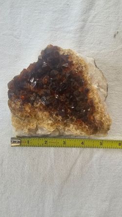 Citrine Crystal Cluster Geode Specimen