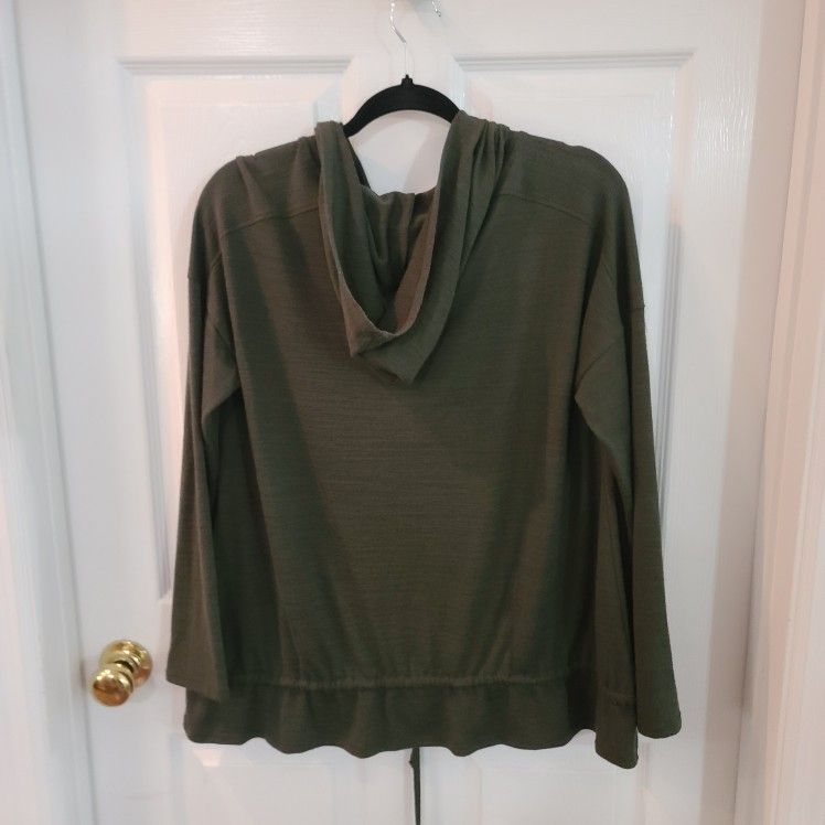 Shirt Hoodie Green Size XL