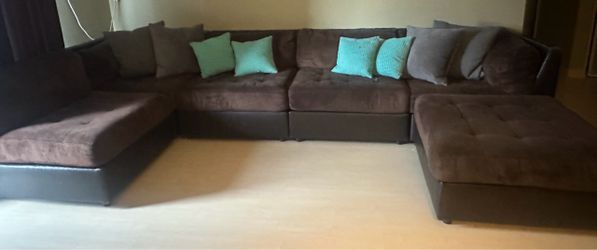 Brown Modular Couch