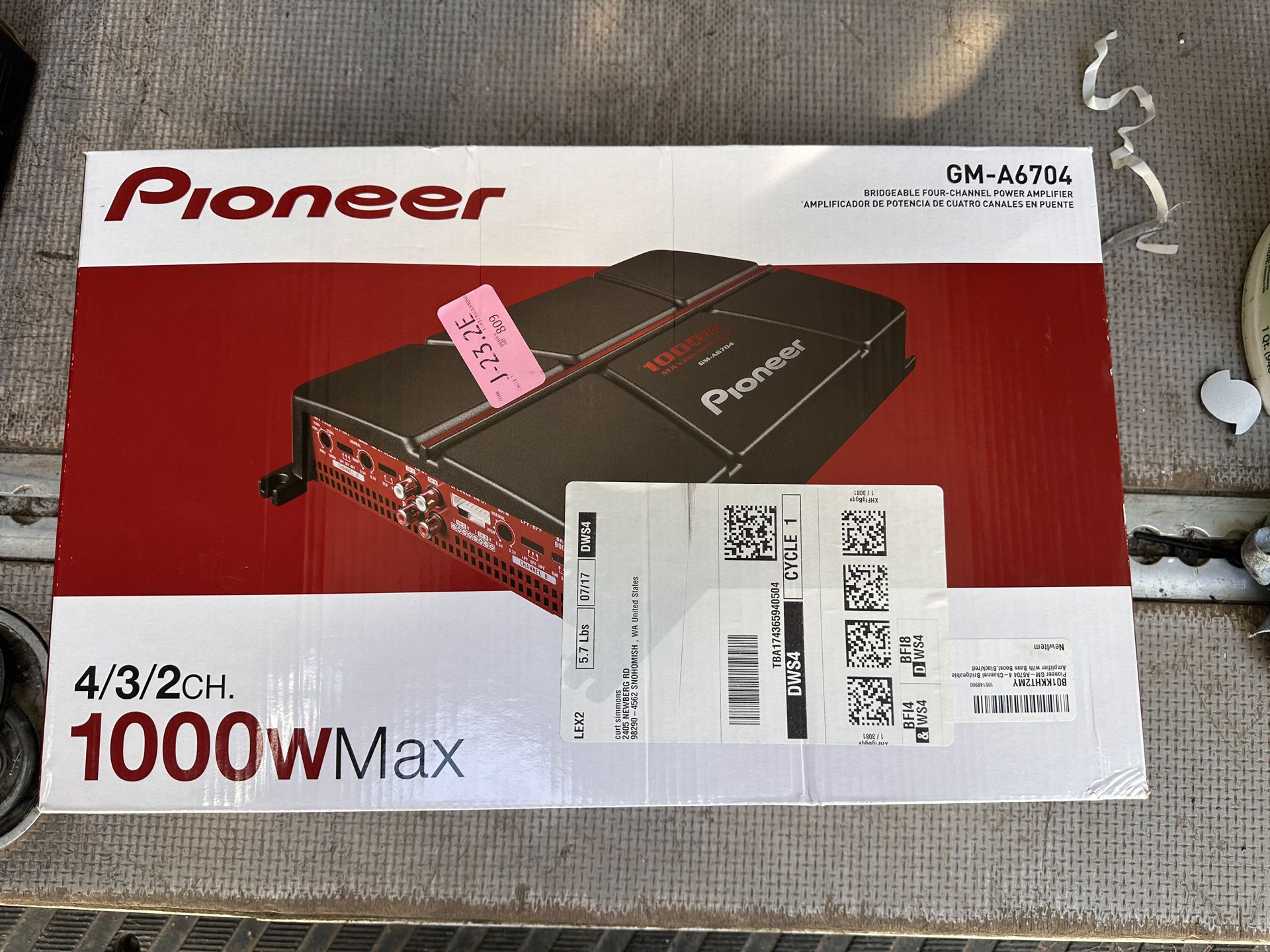 Pioneer Amp GM-A6704 Brand New 