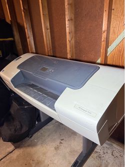 HP DesignJet T610 24” Large Format Plotter Printer – AS IS / Parts or Repair