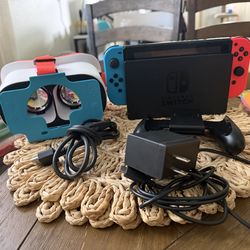 Nintendo switch neon blue and red