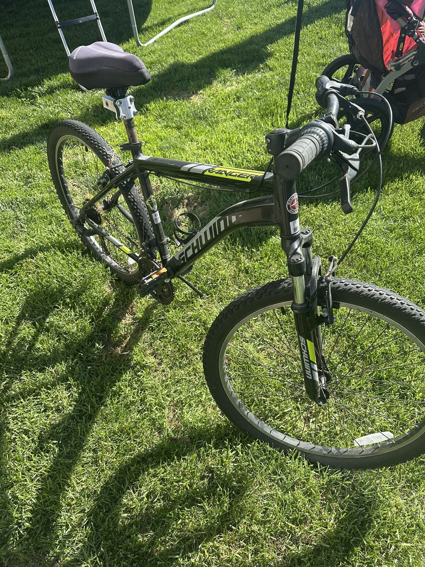 Old Mountain Bike With Pilot Trailer