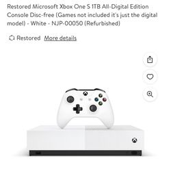 Xbox One S Digital 