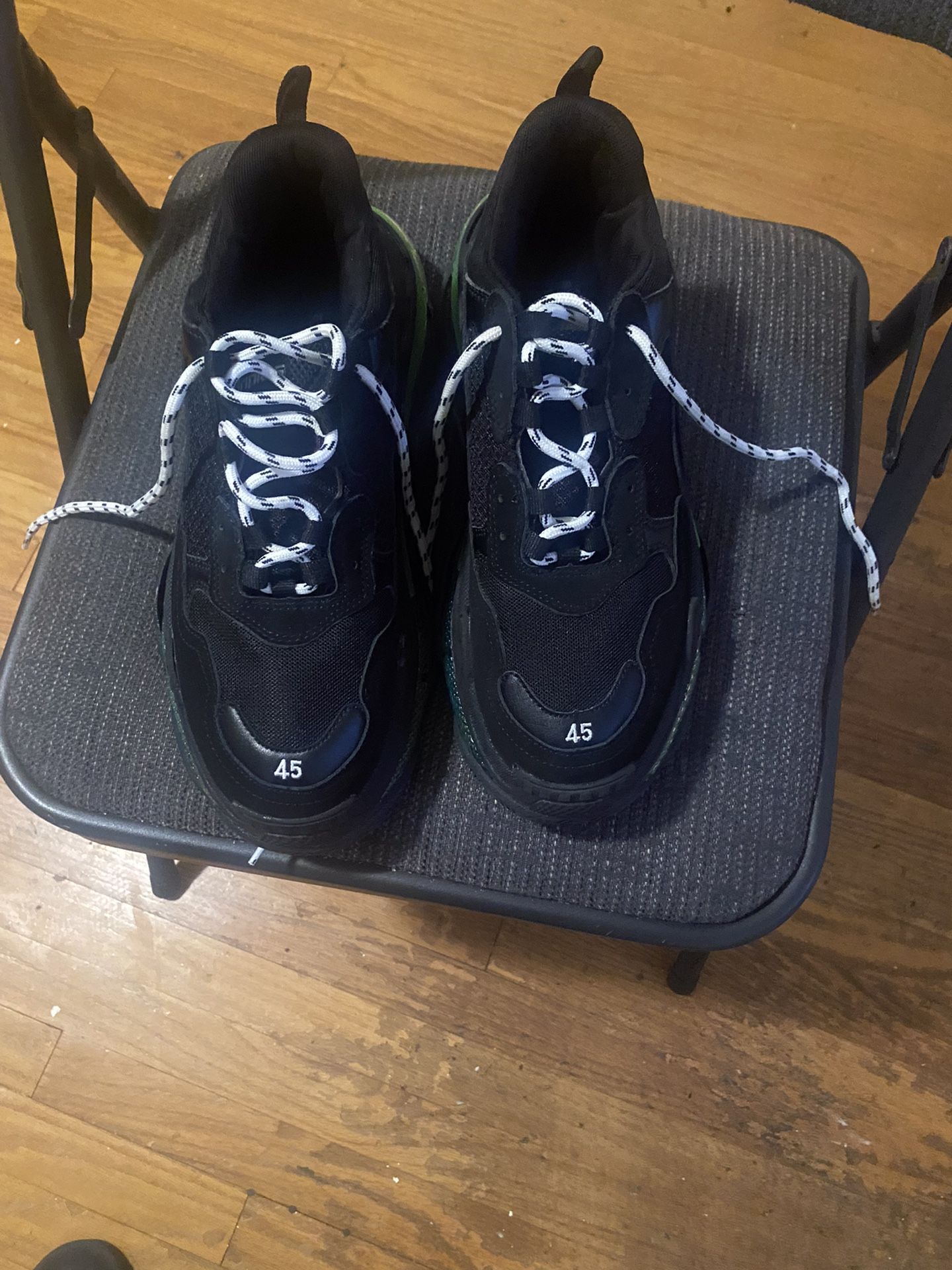 Balenciaga Triple S Sneaker Black Yellow Flou Size 43 Great Condition