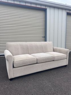 🤍 Crate & Barrel Cameron 89" Track Arm Sofa | COUCH+DELIVERY $550
