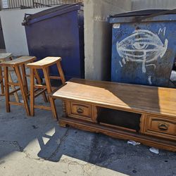 FREE SOLID CHERRY WOOD COFFEE TABLE