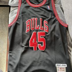 Mitchell & Ness Authentic Hardwood Classic Achievements Jordan Jersey