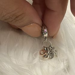 BFF Two Tone Sterling Silver Charm 
