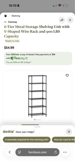 6-Tier Metal Wire Shelving Unit