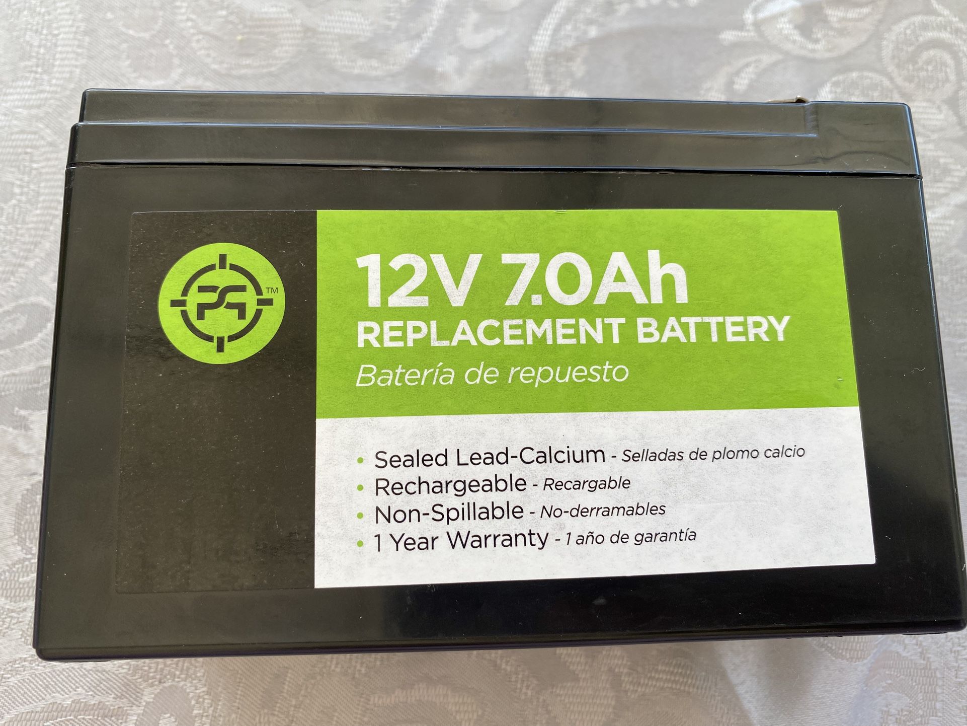 2.5 in. Lead Acid 12-Volt 7.0 Ah Replacement Battery