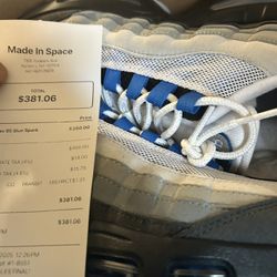 Air Max 95 Cool Grey and Blue Spark 