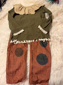 Kids Scarecrow Halloween Costume Two-Piece Set