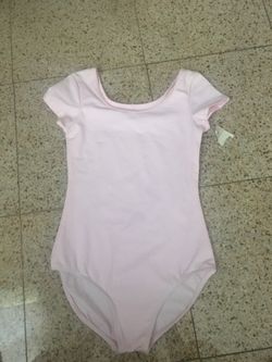 Pink Danskin leotard size large 10/12 new