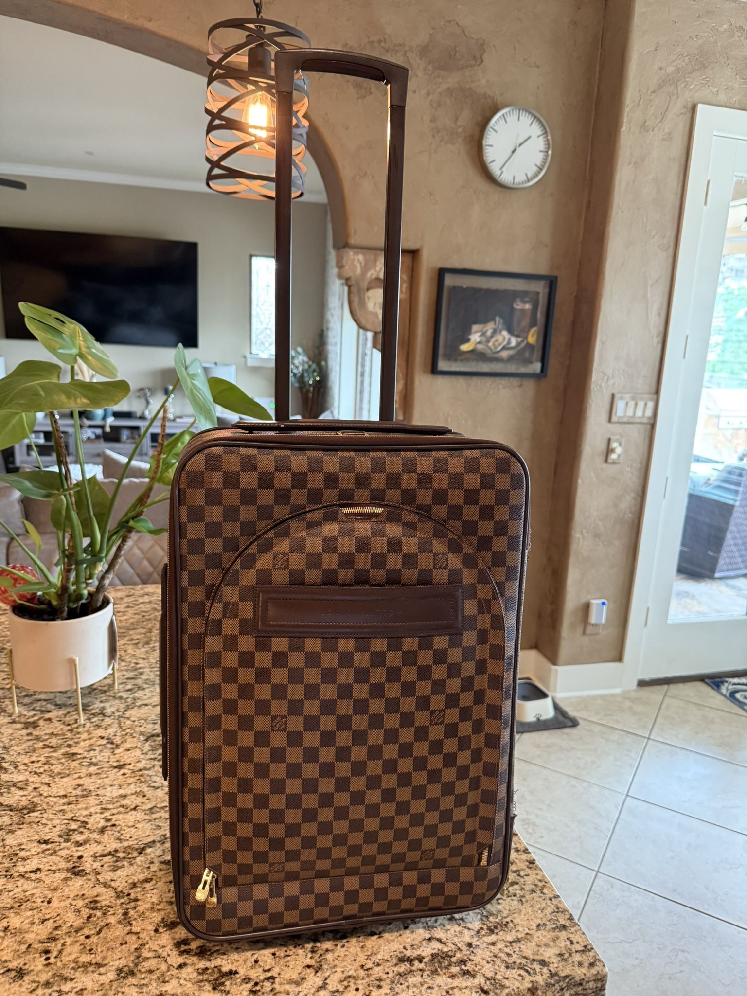 Authentic Checkered LV Pegase 55 Luggage