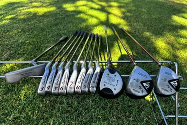 Complete 12-Piece Golf Club Set – 3-PW Irons, Driver, 3W, 5W & Putter – Ready to Play – $159