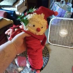 Vintage Slinky Santa Decoration 