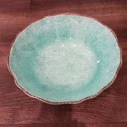 12" TAG EDEN Melamine BPA free Large Salad Plate, light green, great condition