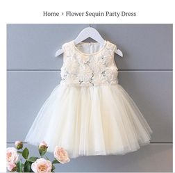 Flower Sequin Dress 3T 4T available!