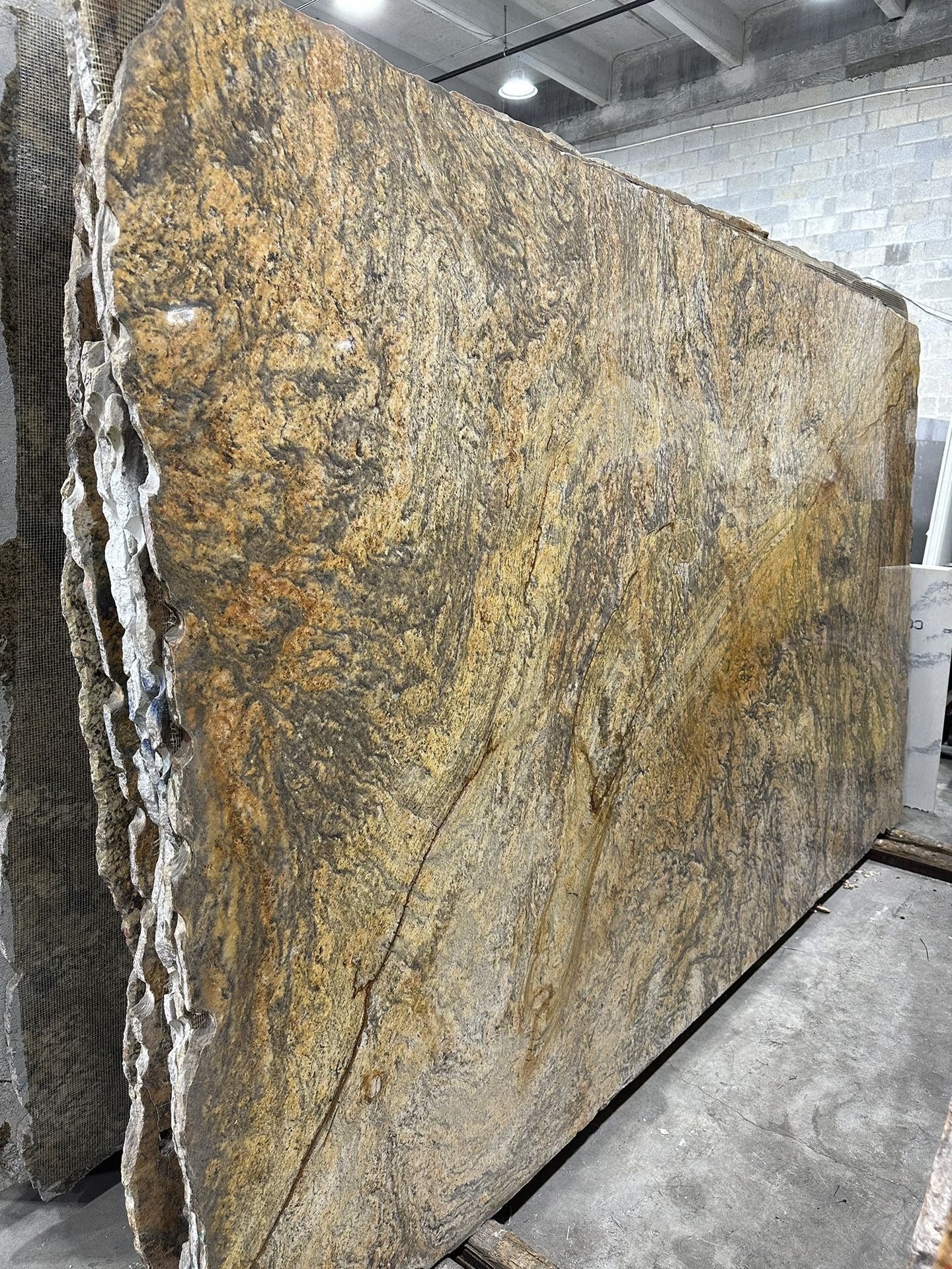 Golden Fire 🔥 Granite Slabs For Kitchen Countertops