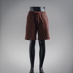Men's all over print double F shorts
