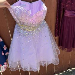 Lilac Homecoming Dress