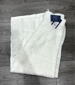 White Open-Knit Sweater with Tags