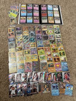 Pokemon and basketball cards