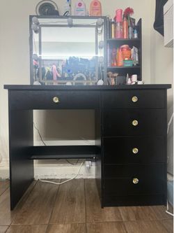 Vanity with chair