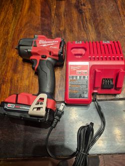 Milwaukee M18 FUEL Impact Wrench with Battery and Charger