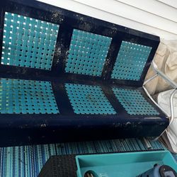 Vintage Metal 3 Seat Glider
