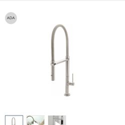 Perfect Brand New Cal faucets culinary Faucet In Satin Nickel Finish- 