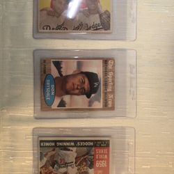 Dodgers baseball Cards Drysdale Hodges
