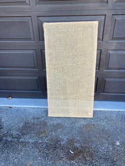 Burlap Covered Panel