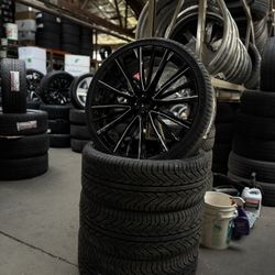 26” Wheels Rims Tires Sensors Lugs Locks Install