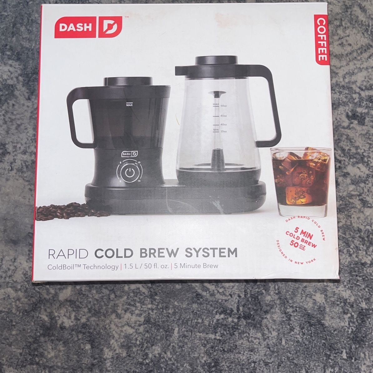 Dash Rapid Cold Brew Coffee Maker in Black
