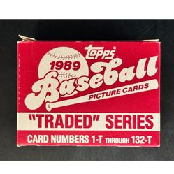 1989 Topps Baseball Traded Set/ Ken Griffey Jr Rookie Card