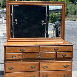 Vermont Solid Maple 9 Drawer Dresser