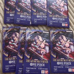 One Piece Booster 12 Card Pack. The Azure Seas Seven 